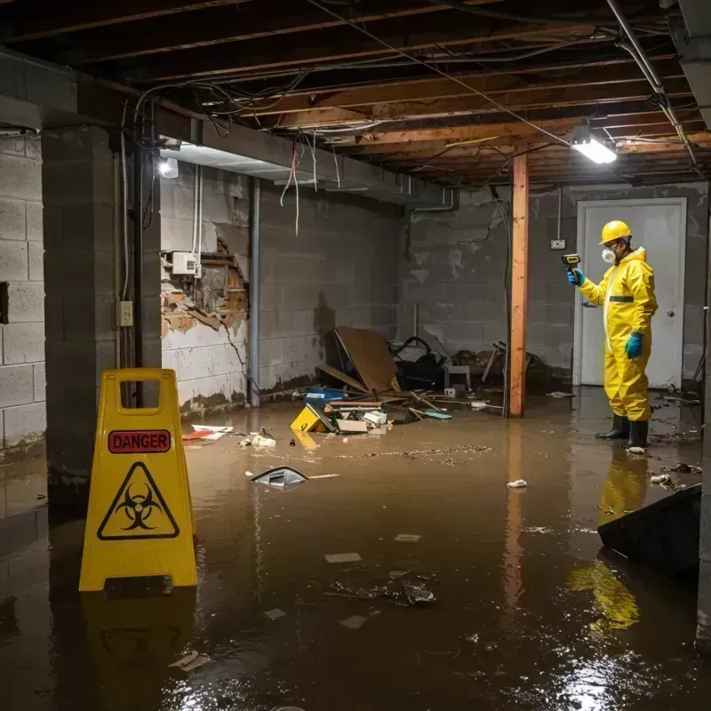 Flooded Basement Electrical Hazard in Glenn County, CA Property