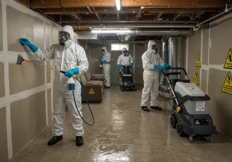 Basement Moisture Removal and Structural Drying process in Glenn County, CA